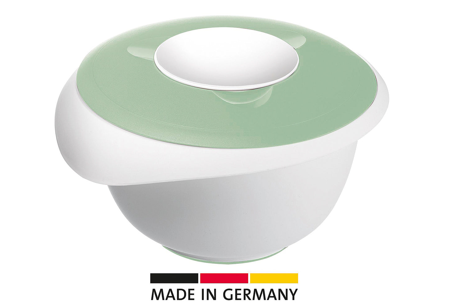 Rührschüssel mit zweigeteiltem Deckel 2,5l mint-grün/weiß