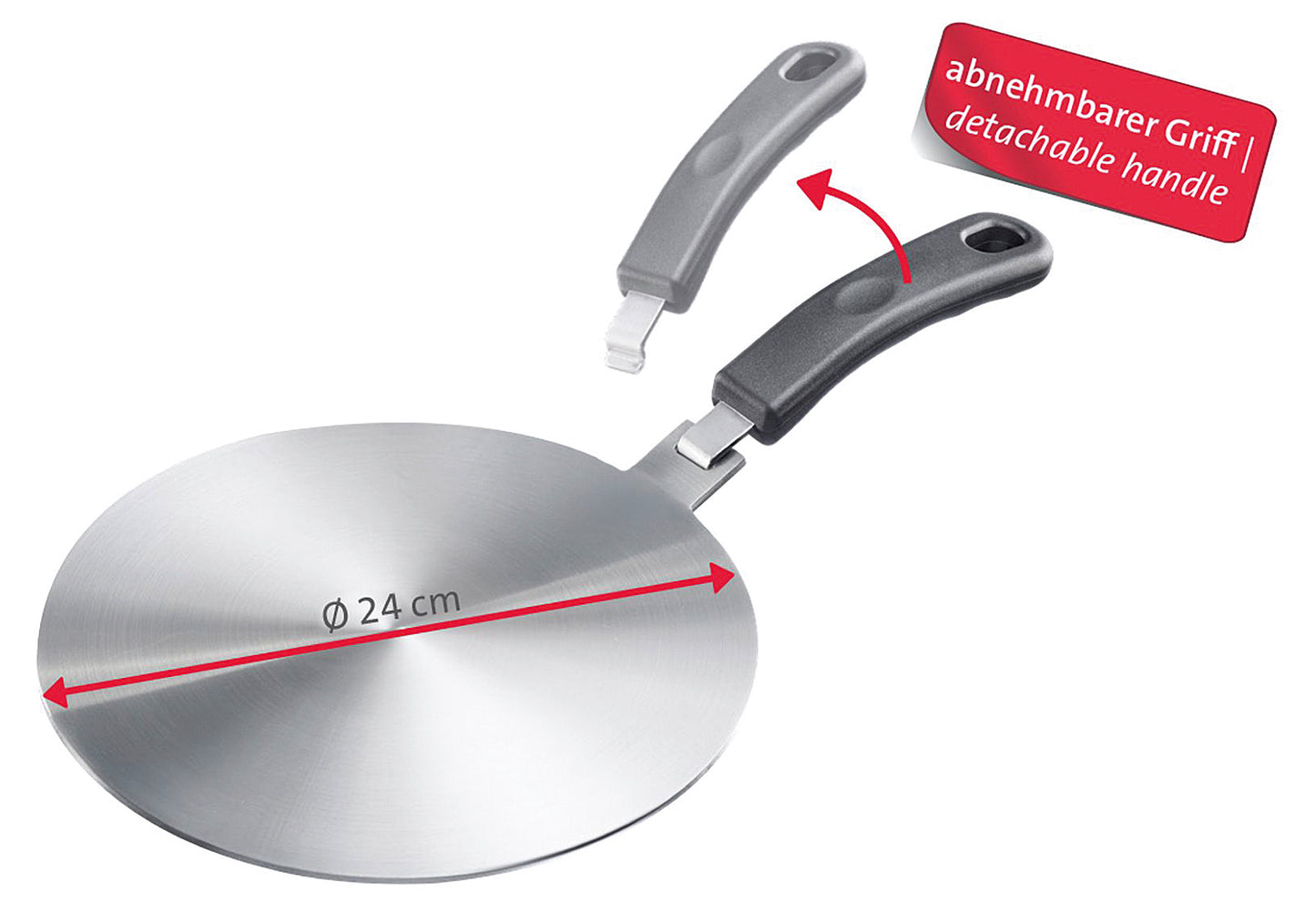 Induktionsadapterplatte Ø24cm