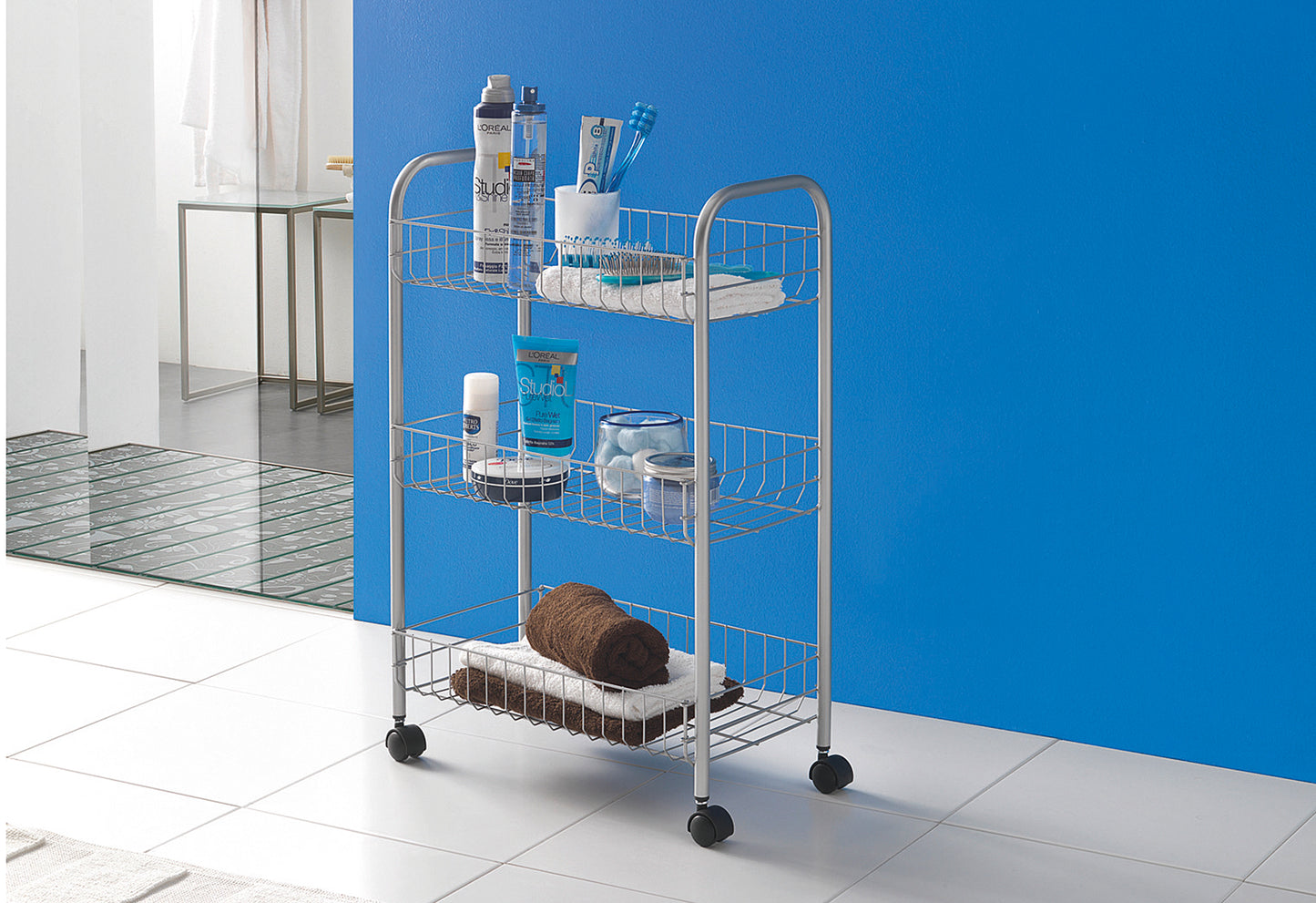 Allzweckwagen Lugano 3Körbe 41x26x64cm