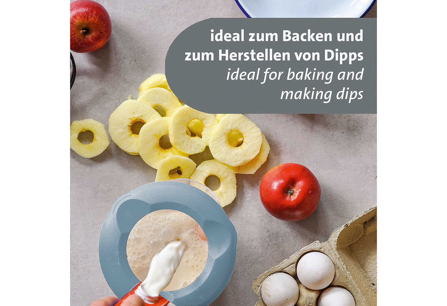 Rührbecher mit Deckel Helena 1,4l blau