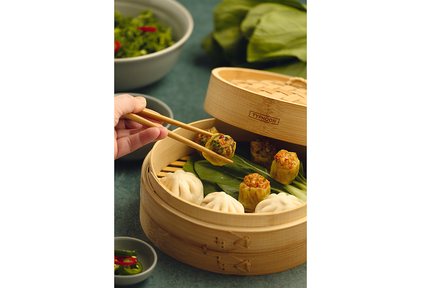 Asia Bambusdämpfer Bambusholz 3teilig