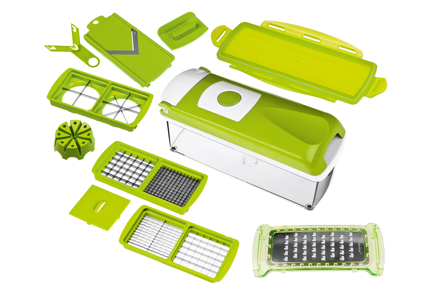 Nicer Dicer Plus kiwigrün 12teilig