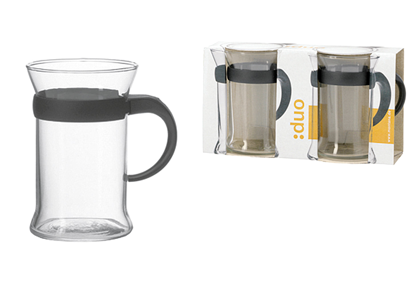 Teeglas Duo 25cl H11cm Ø7cm 2er Set - Ruder Home GmbH