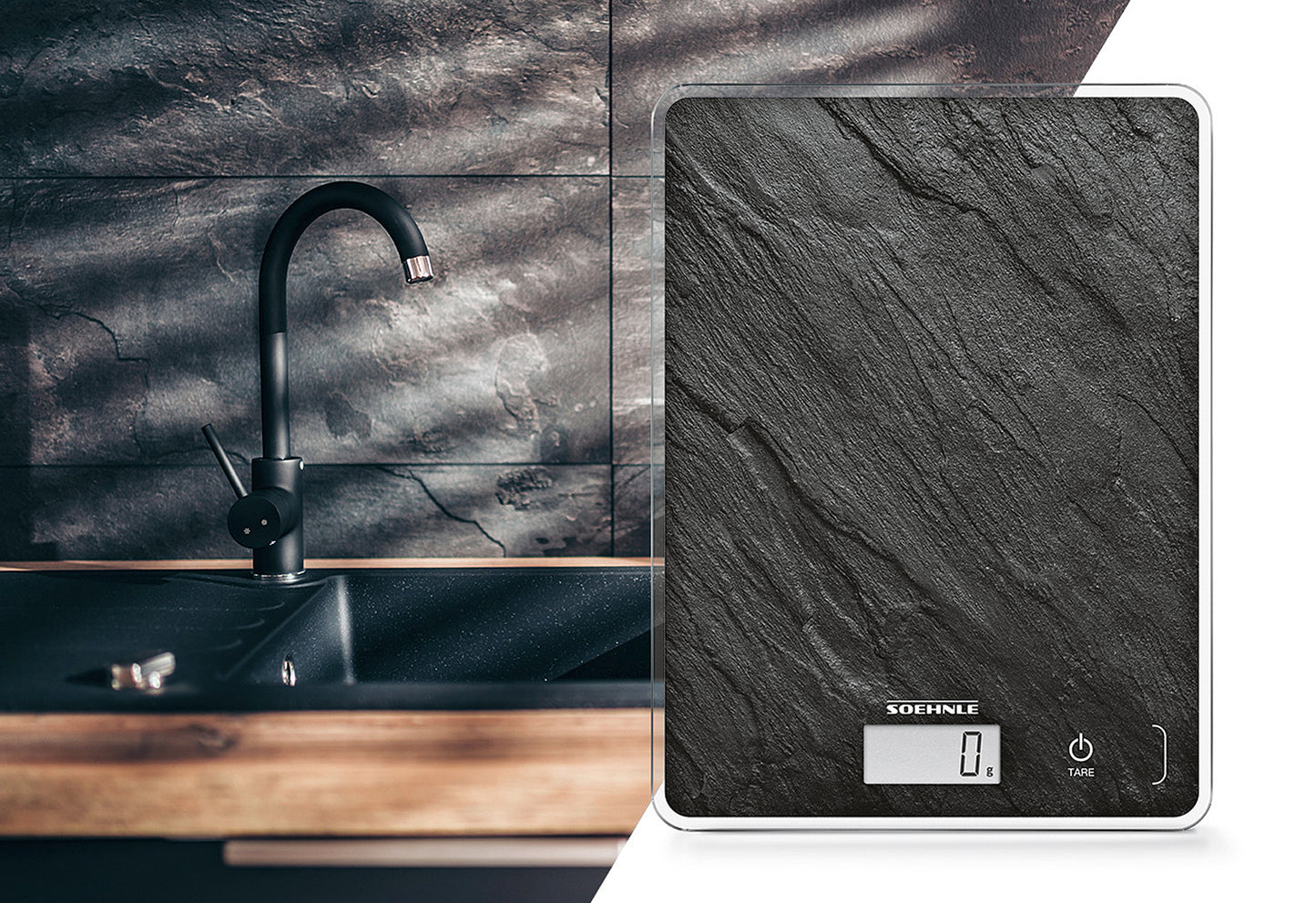 Küchenwaage Page Compact 300 digital 5kg Tragkraft slate