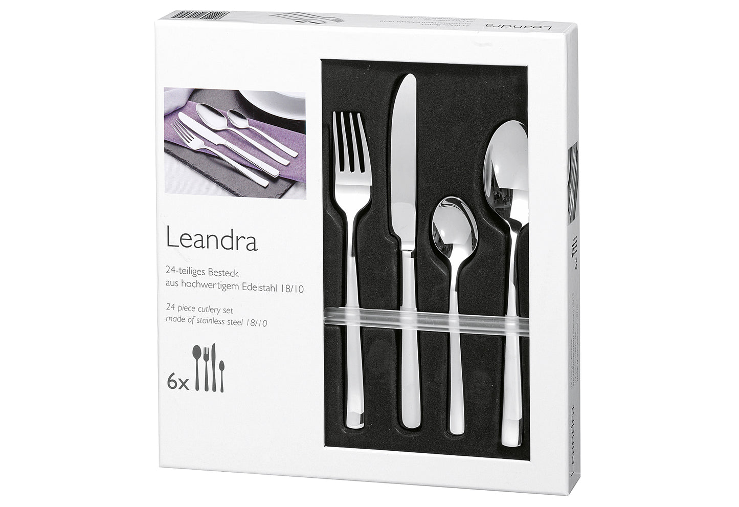 Besteckset Leandra 18/10 24teilig