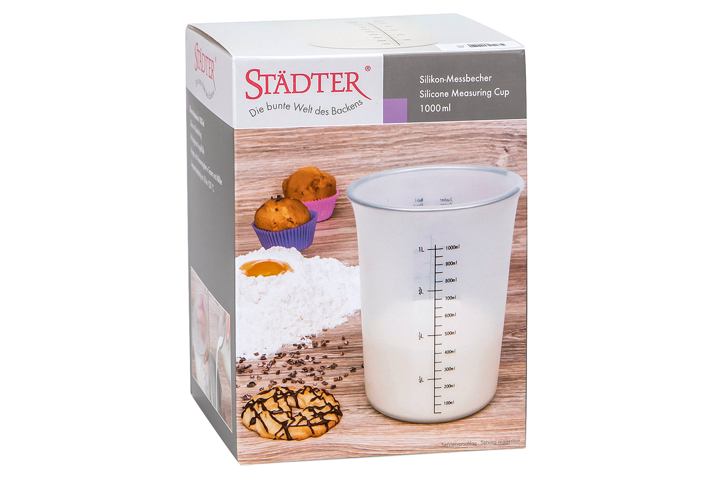 Messbecher 1l Ø12cm H16,5cm Silikon