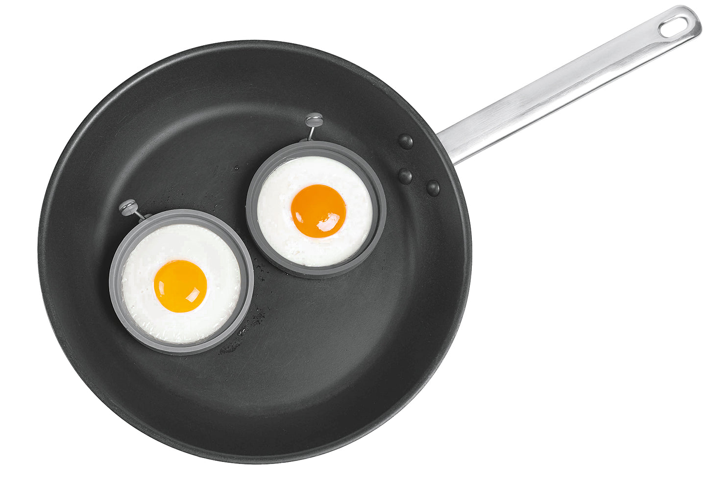 Eiformer rund light-/iron grey 2er Set