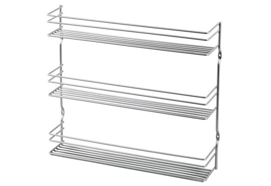 Gewürzregal 3Etagen 37x8x31cm silber
