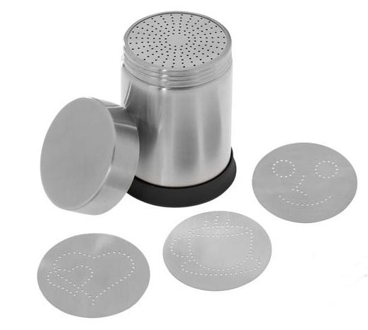 Dekorier-/Kakaostreuer 4 Motive 10cm Ø7cm