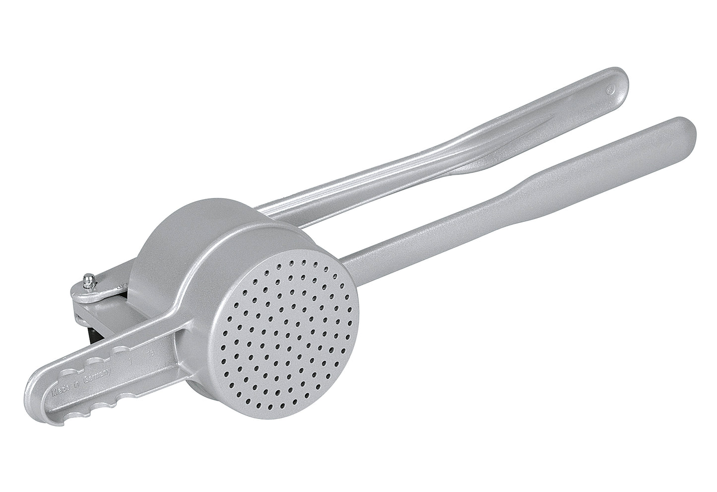 Spätzle-/Kartoffelpresse Spätzlepress rund 42cm silber