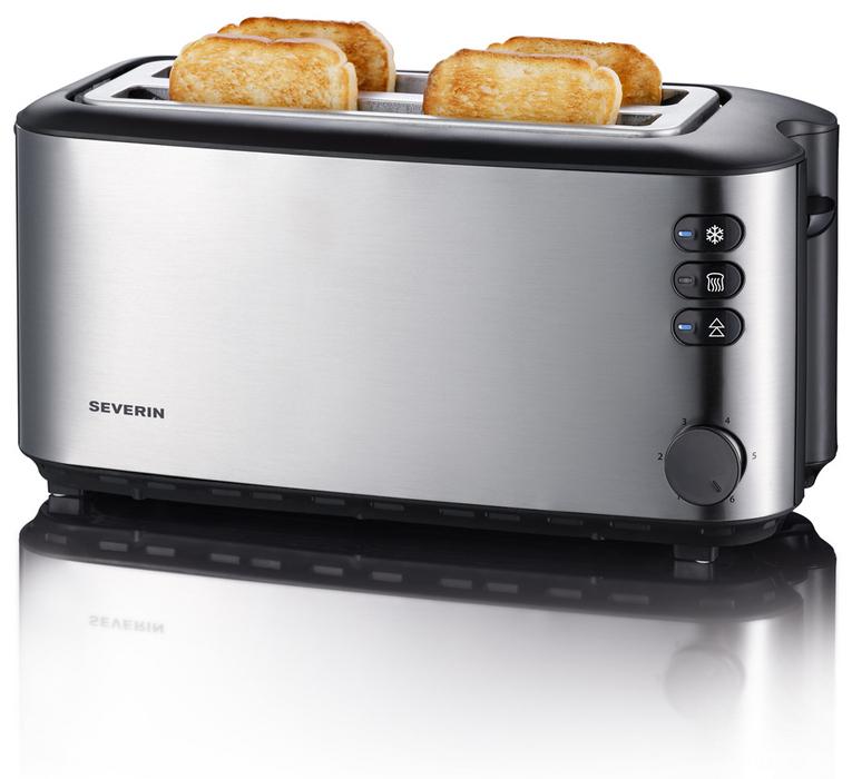 Toaster AT 2509 2 für bis zu 4 Brotscheiben 1400 Watt Edelstahl/schwarz