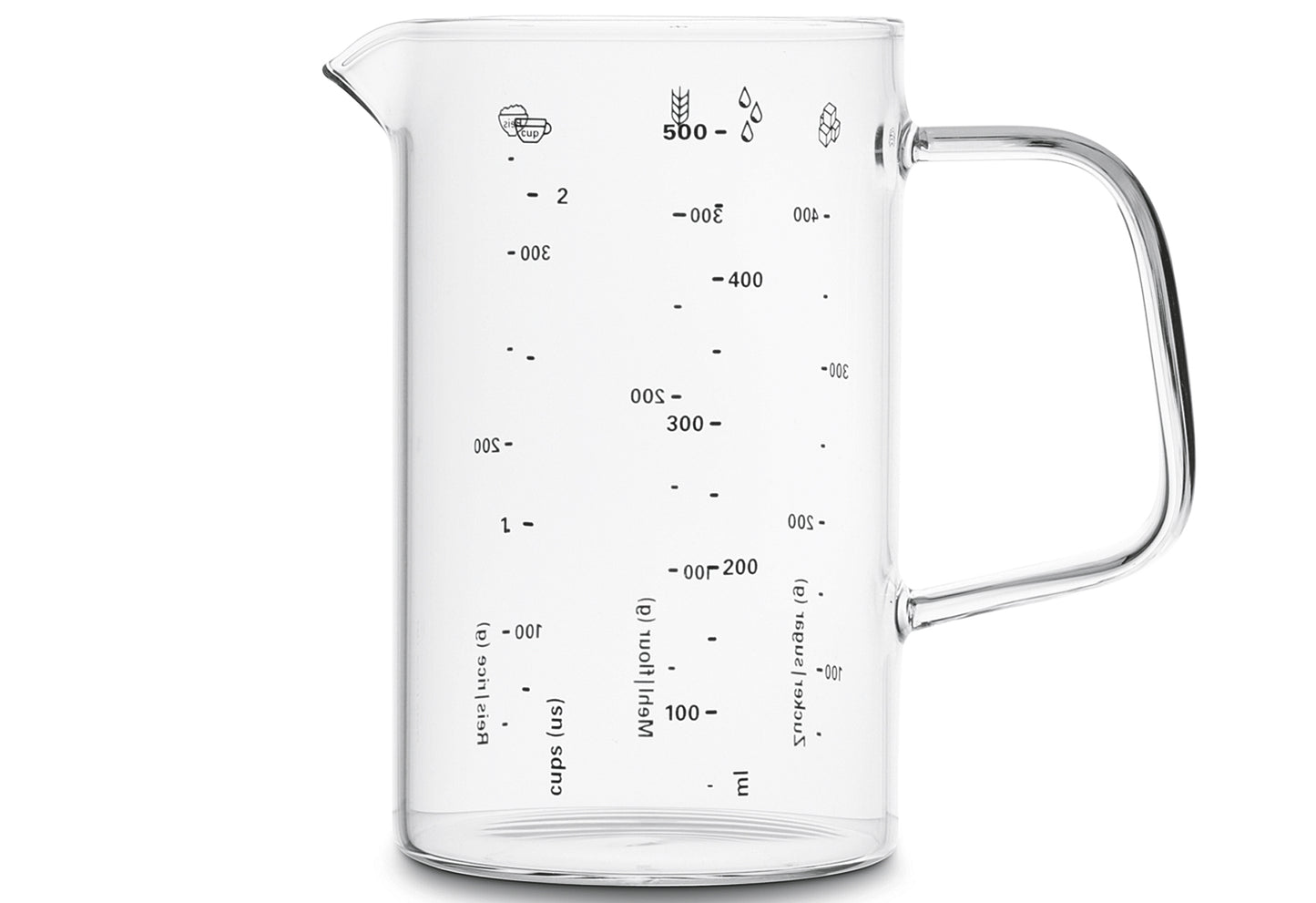 Messbecher Borosilikatglas 0,5l