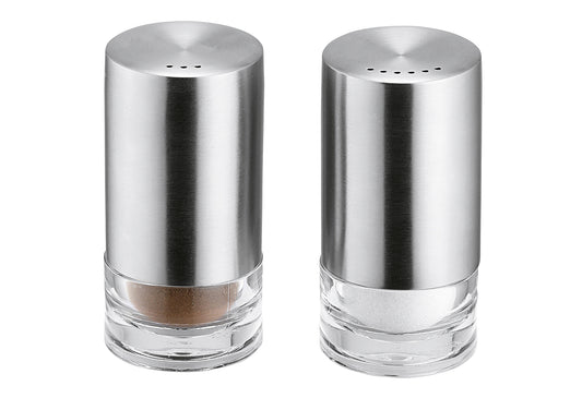 Salz-Pfefferstreuer Set Edelstahl/Acryl