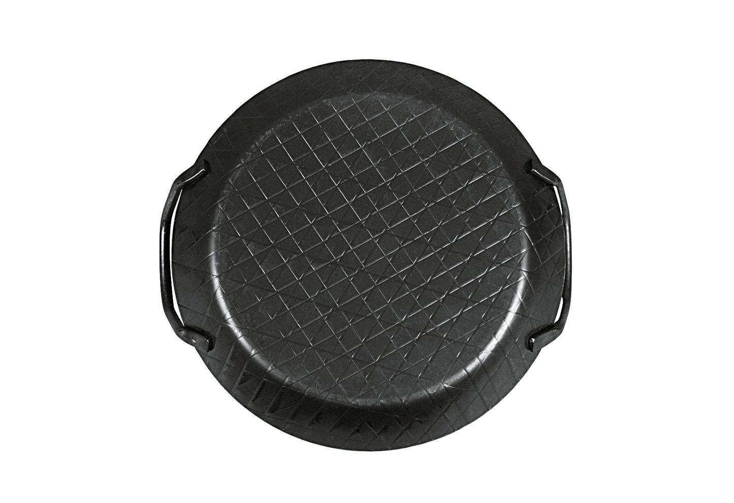 Servierpfanne schmiedeeisern mit 2 Griffen Ø24cm schwarz