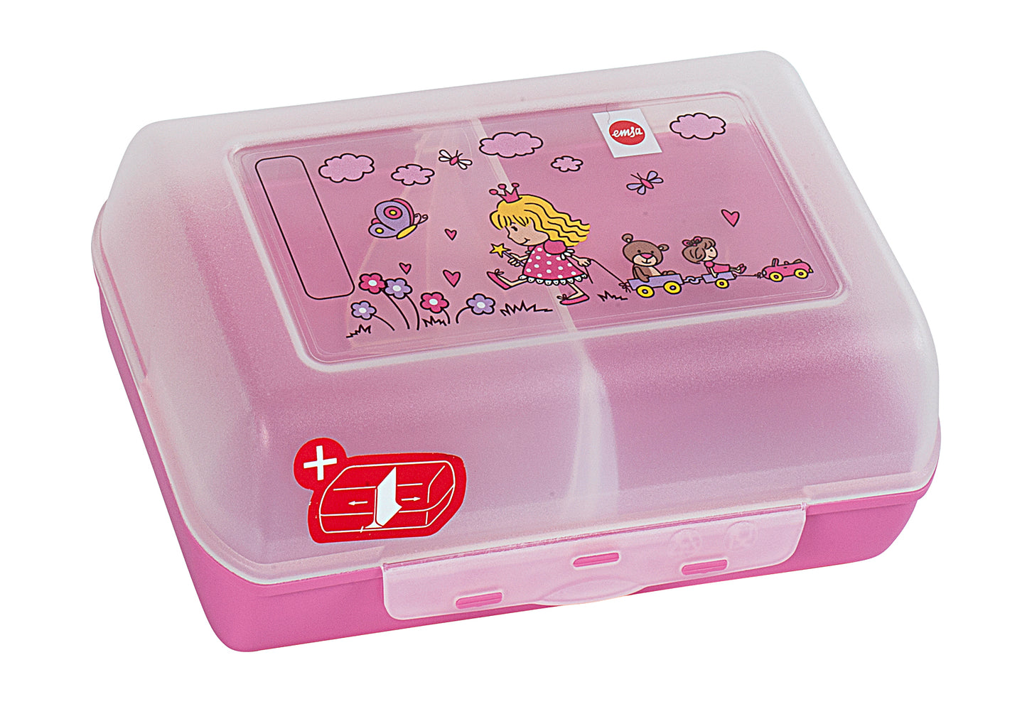 Brotdose Variablo Princess mit Trennwand 16x11x7cm