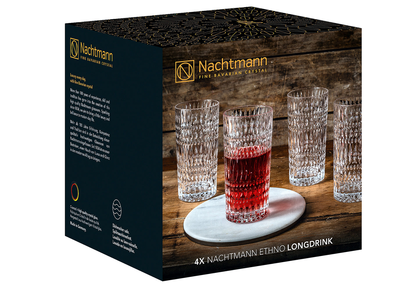 Longdrinkbecher Ethno 434ml 4er Set