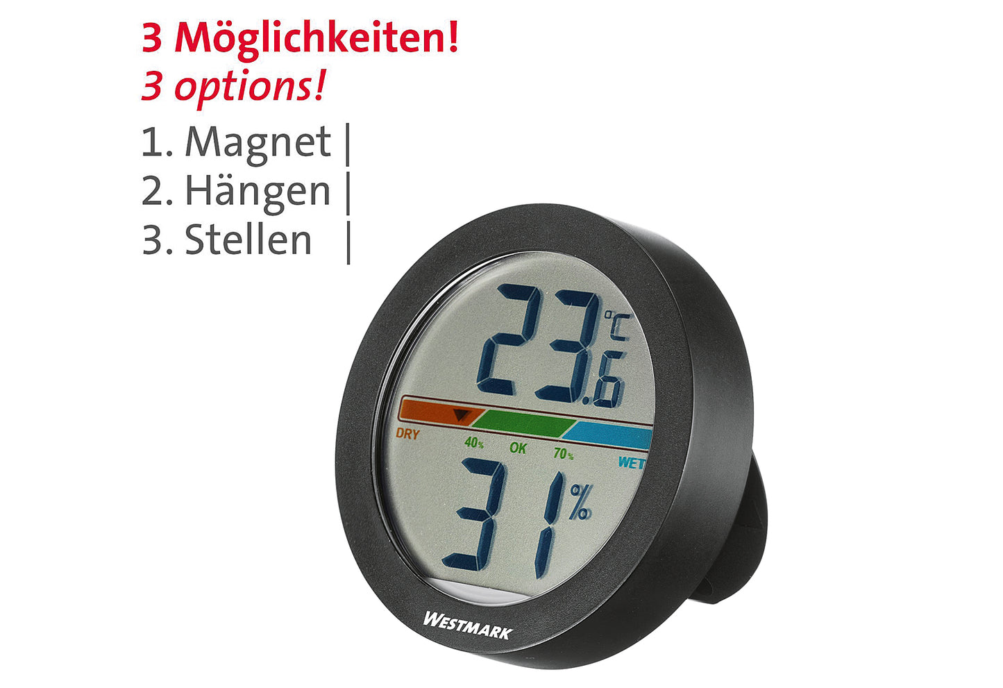 Thermometer und Hygrometer für den Innenbereich