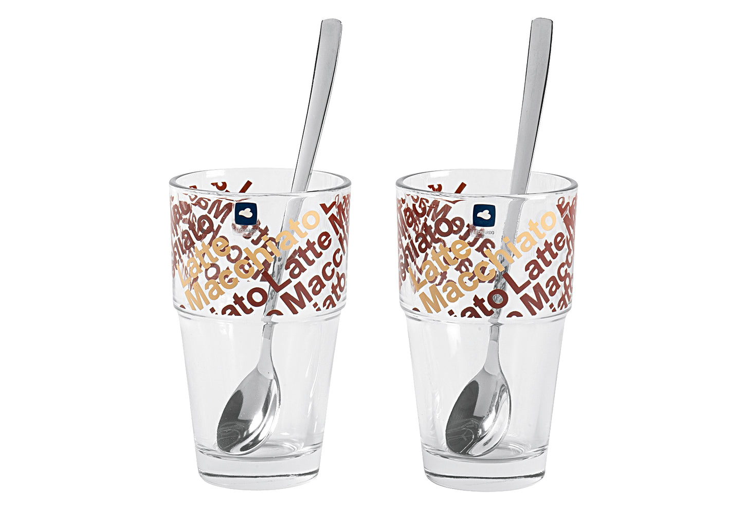 Latte Macchiato Set Café Latte Solo 370 ml 20,2cm 4 teilig - Ruder Home GmbH