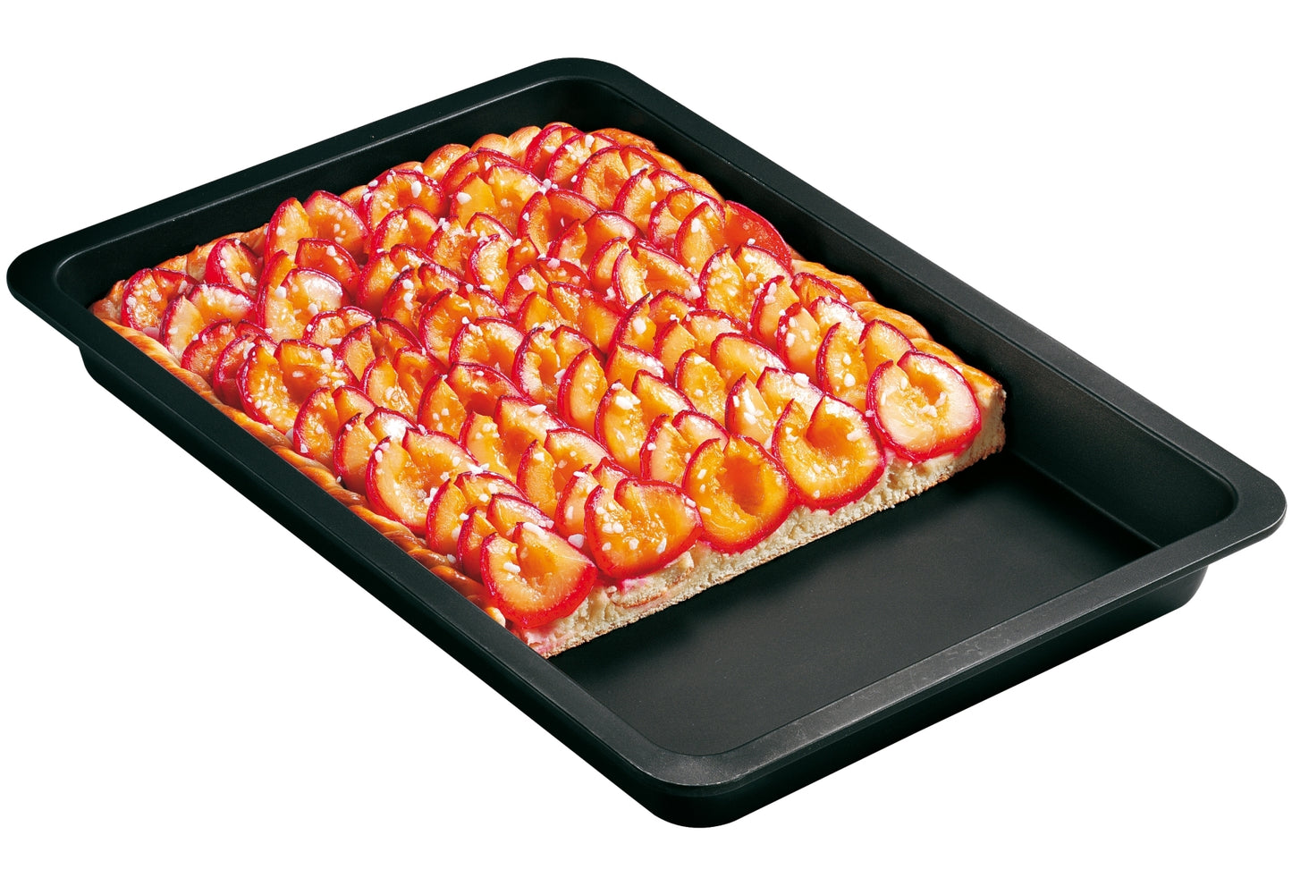 Backblech für Obstkuchen 42x29x5cm schwarz - Ruder Home GmbH