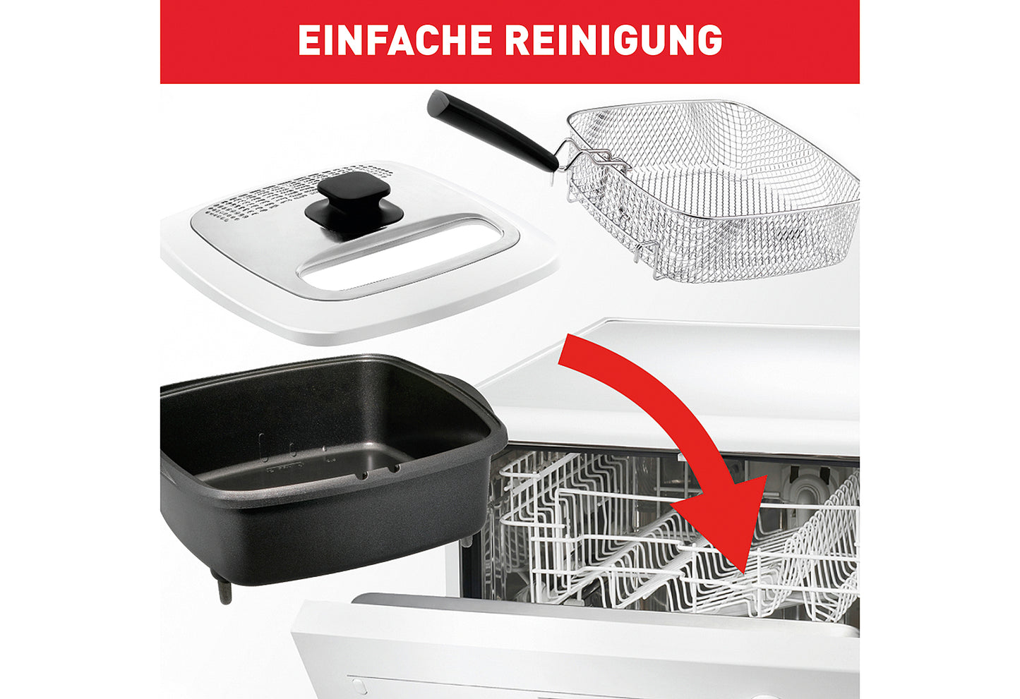 Fritteuse FR 4950 1600 Watt weiß/schwarz