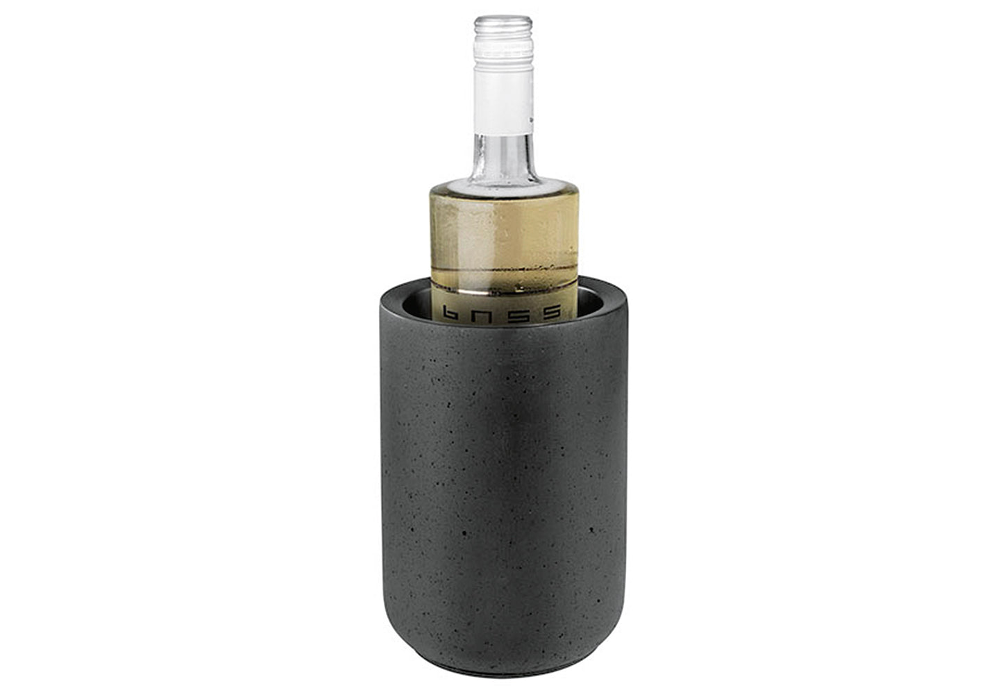 Flaschenkühler Beton Element Black H19cm