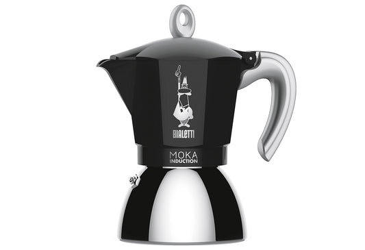 Espressokocher New Moka Induction 4 Tassen schwarz