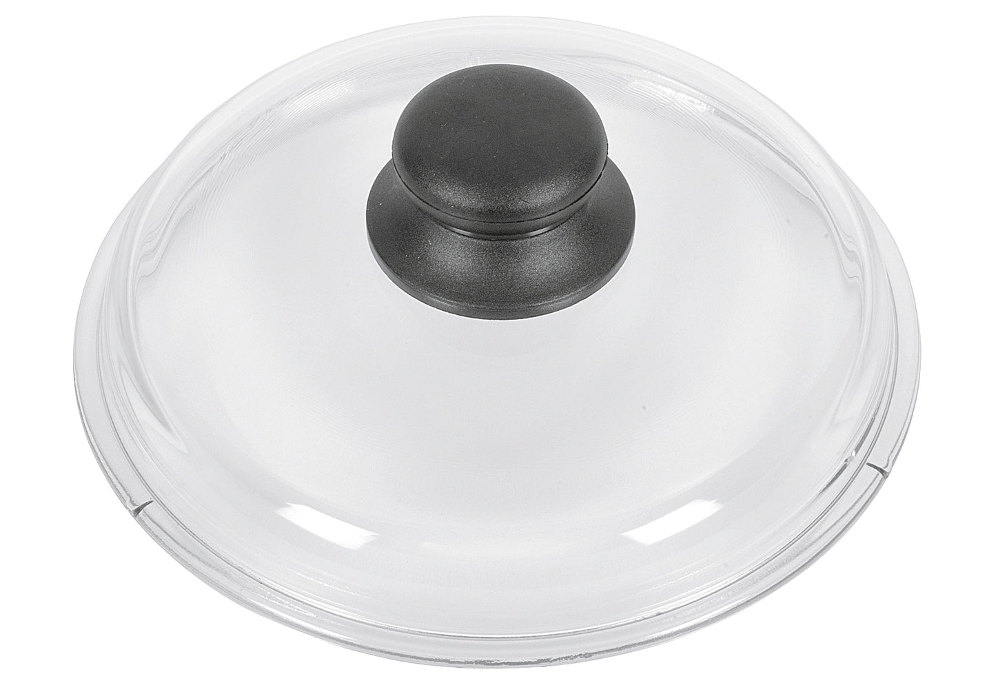Glasdeckel mit Kunststoffknopf Ø20cm