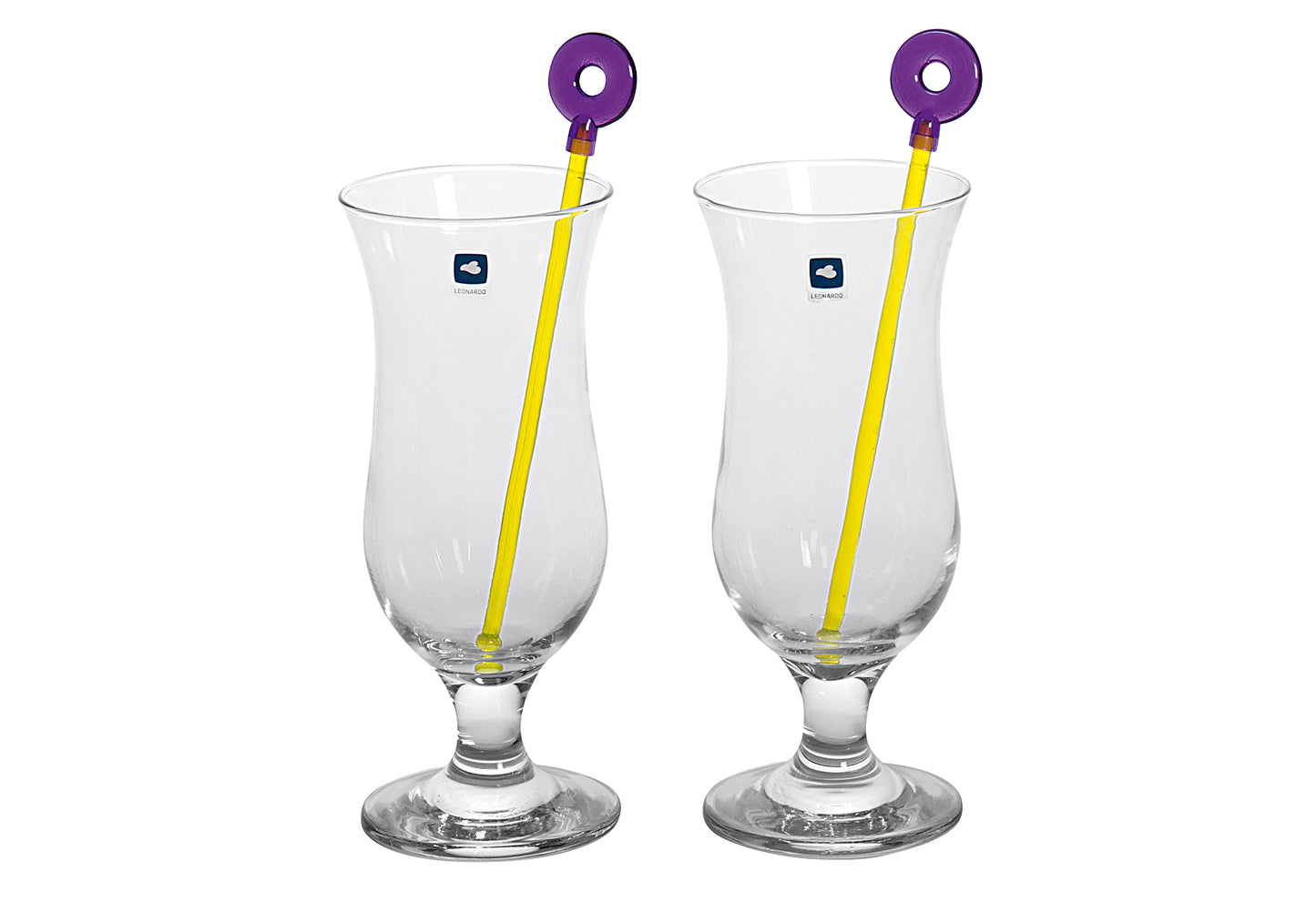 Cocktailgläser-Set Hurricane Bar 4teilig mit 2 Cocktailpickern