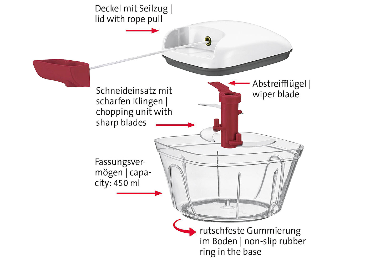Multi-Schneider mit Seilzug 450ml
