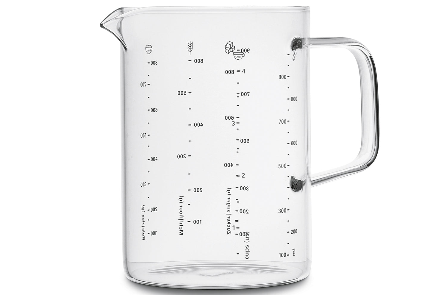 Messbecher Borosilikatglas 1l