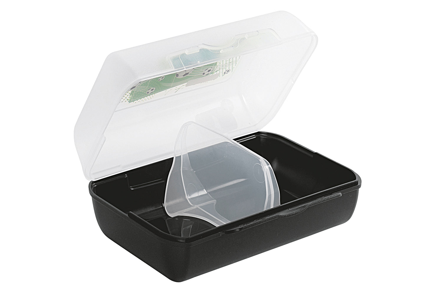 Brotdose Variablo Soccer mit Trennwand 16x11x7cm