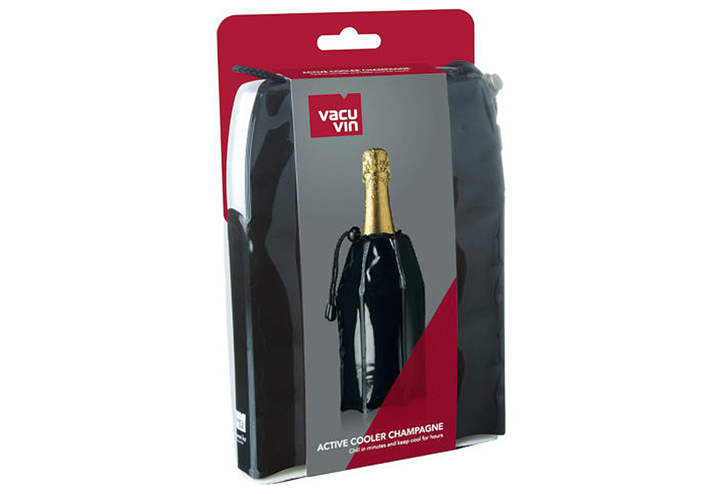 Aktiv Wein/Champagnerkühler Beutel schwarz