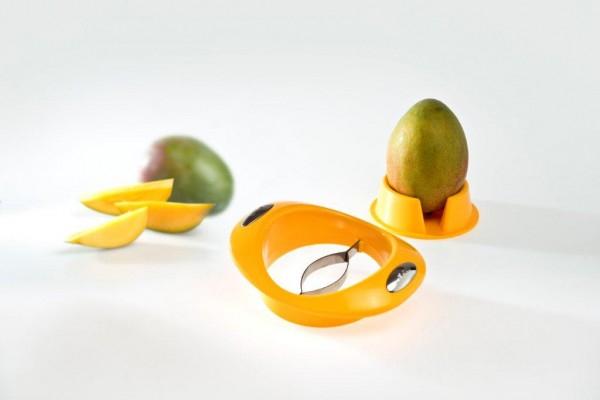 Mangoschneider mit Fruchthalter
