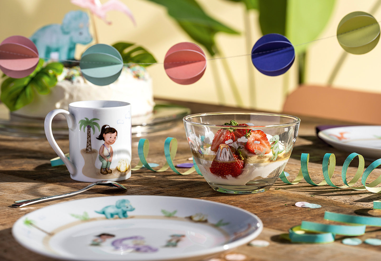 Kindergeschirr Dino 3tlg