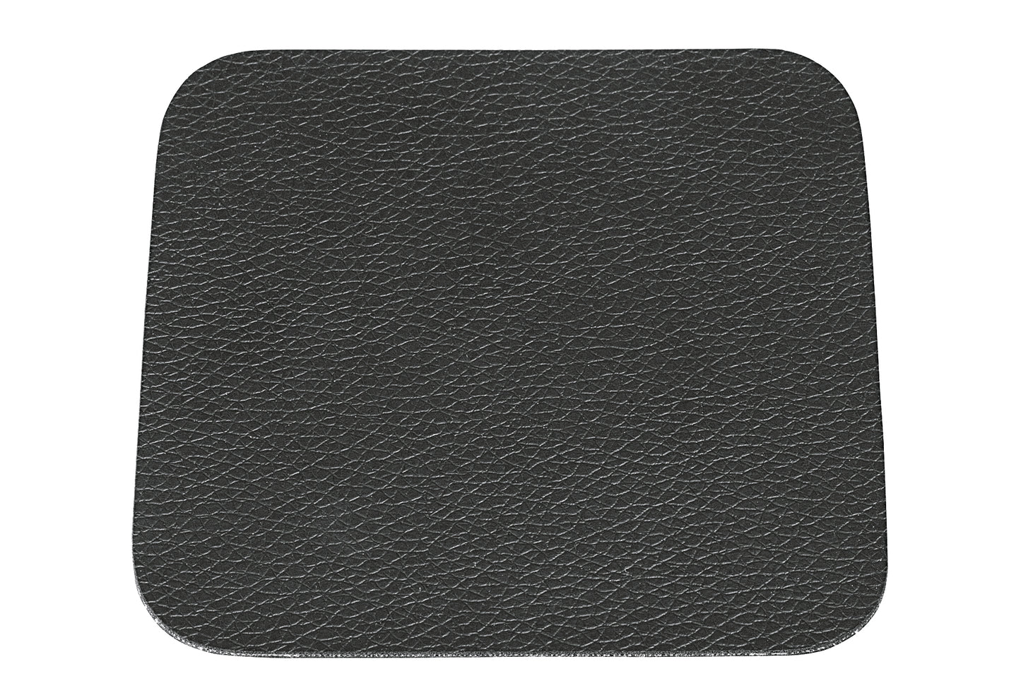 Glasuntersetzer Lederoptik schwarz 10x10cm 4Stück