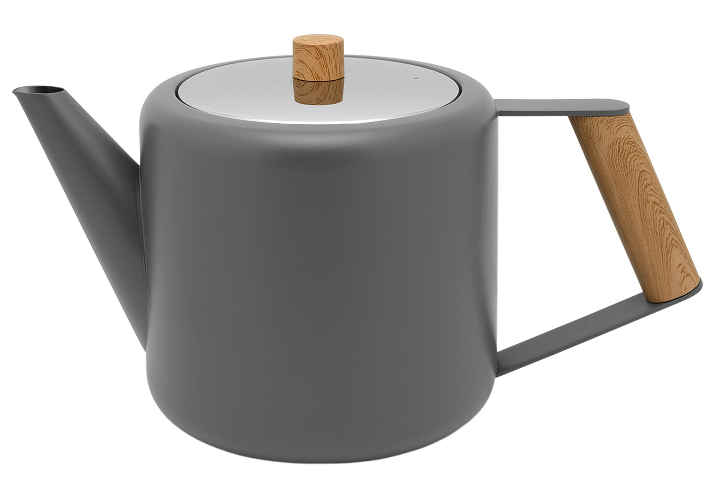 Teekanne Boston 1,1l matt grau