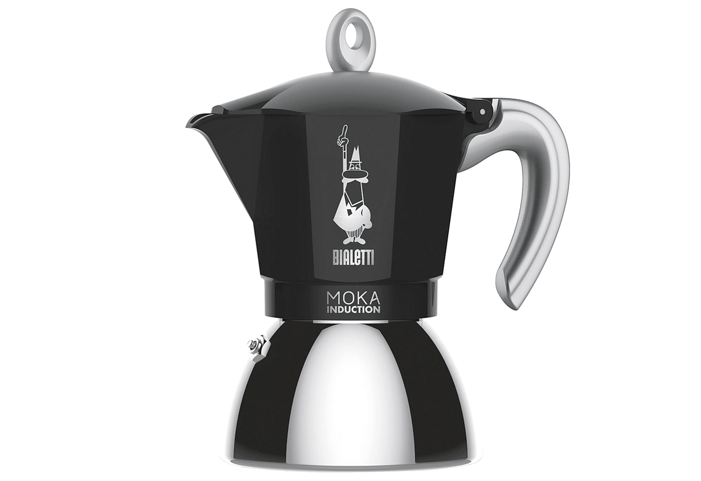 Espressokocher New Moka Induktion 2 Tassen schwarz