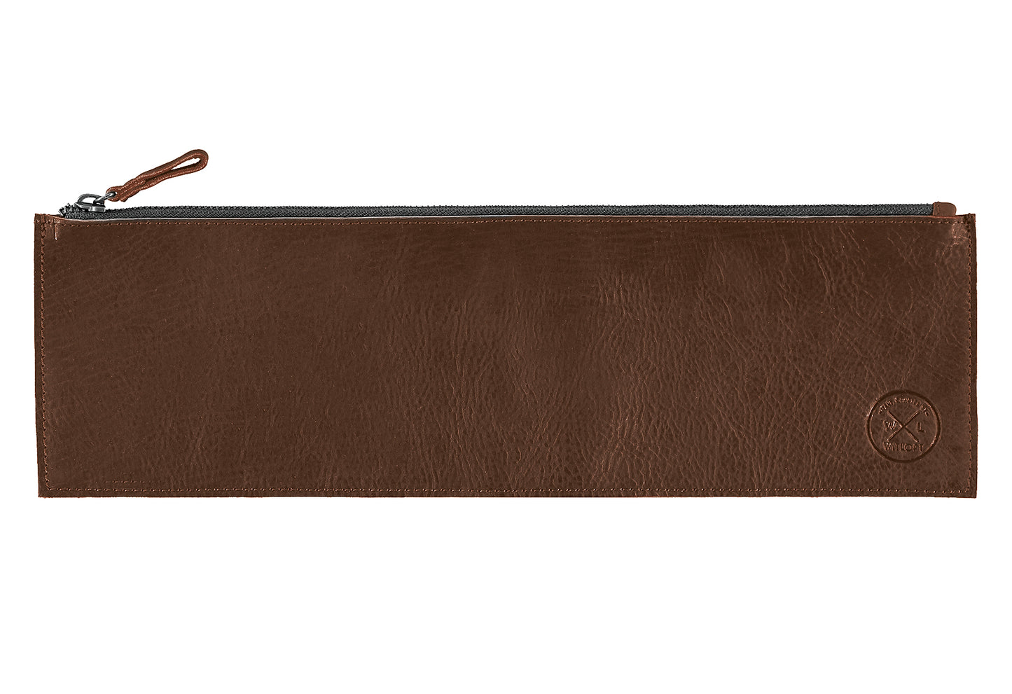 Pouch Leder-Etui dunklbraun