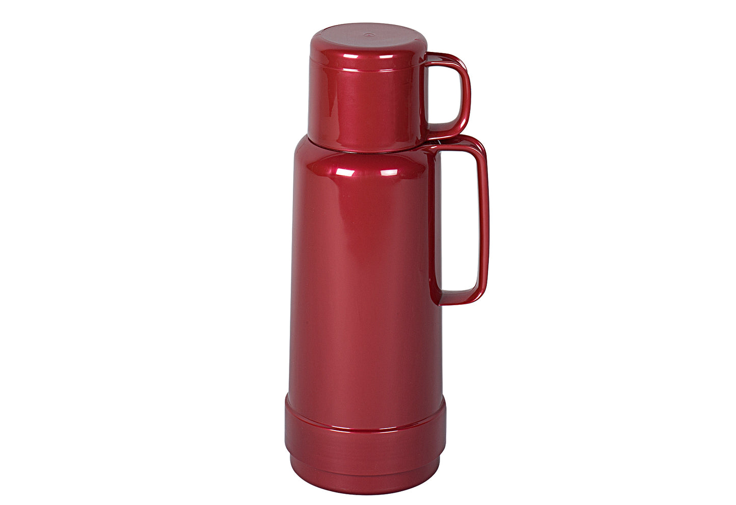 Isolierflasche Kunststoff 1 l shiny burgund
