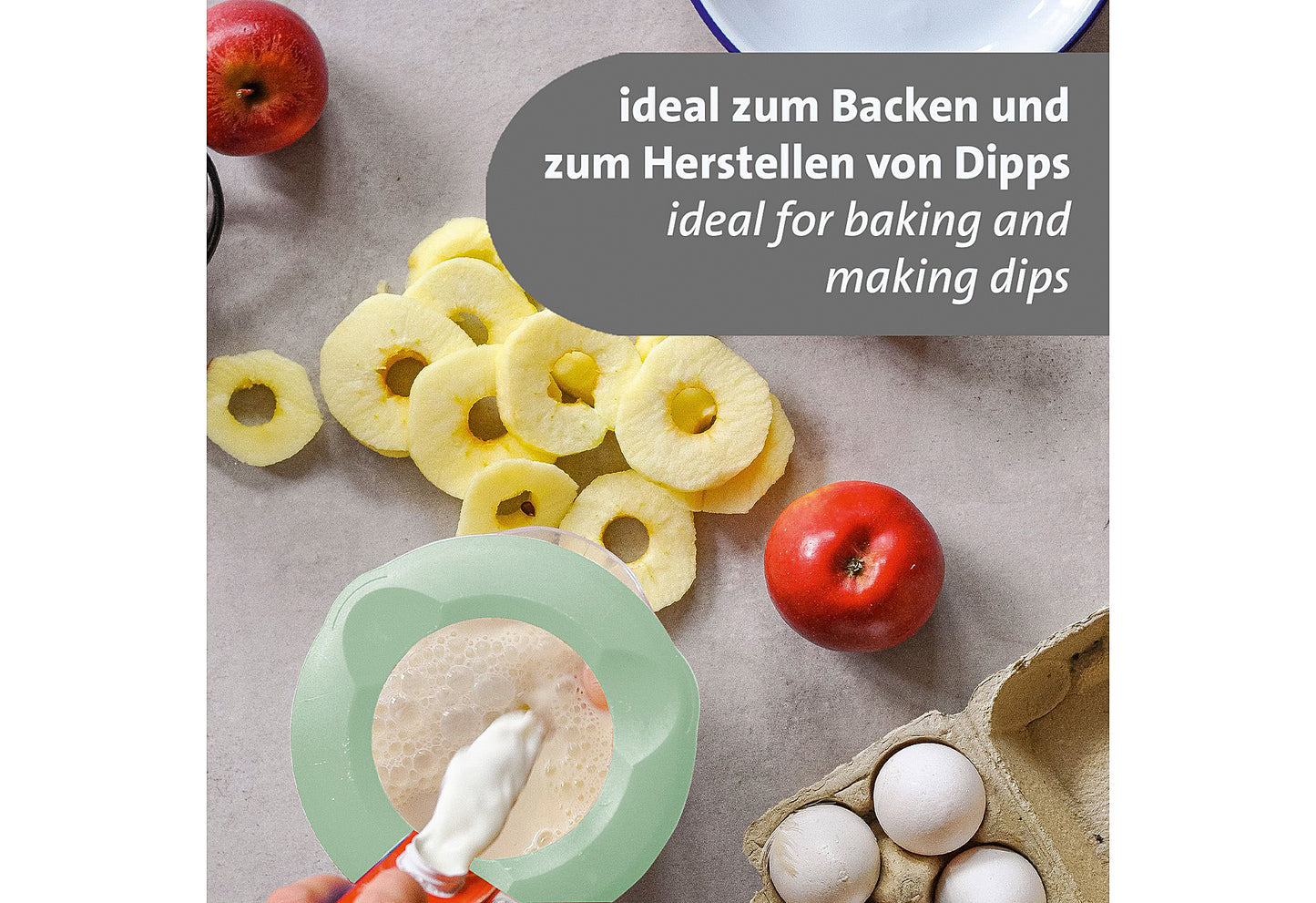Rührbecher mit Deckel Helena 1,4l mint-grün