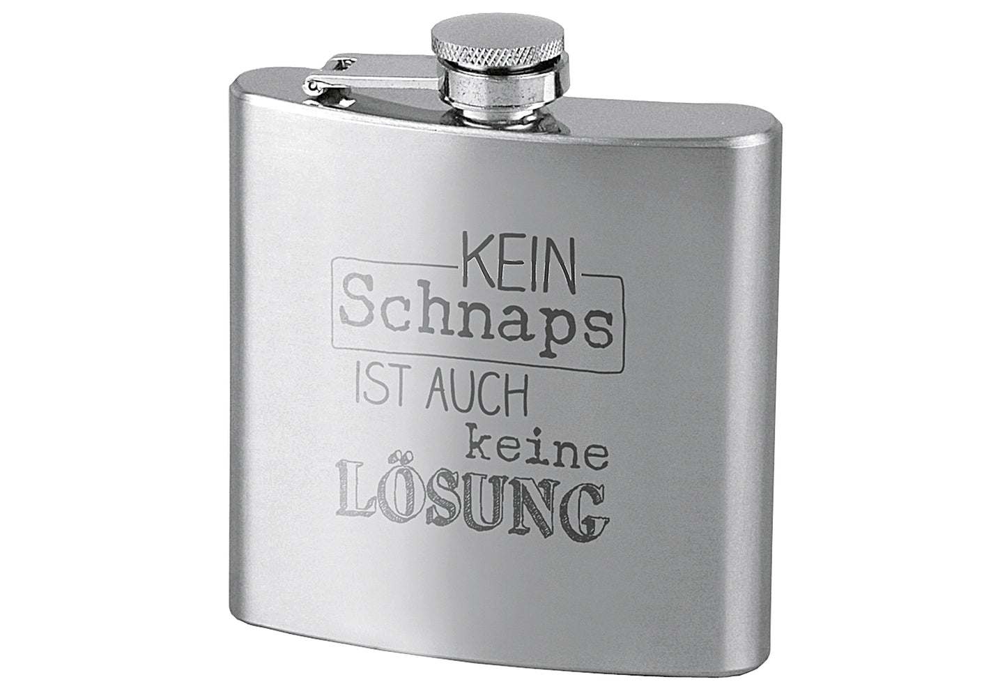 Flachmann Kein Schnaps ist auch keine Lösung 180ml