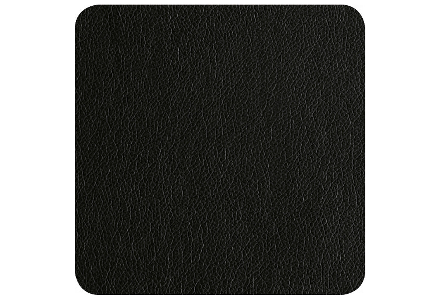 Glasuntersetzer Lederoptik schwarz 10x10cm 4Stück