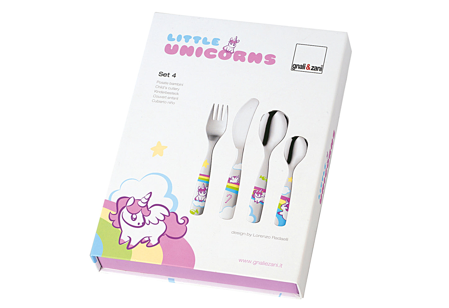 Kinderbesteck Einhorn 4teilig