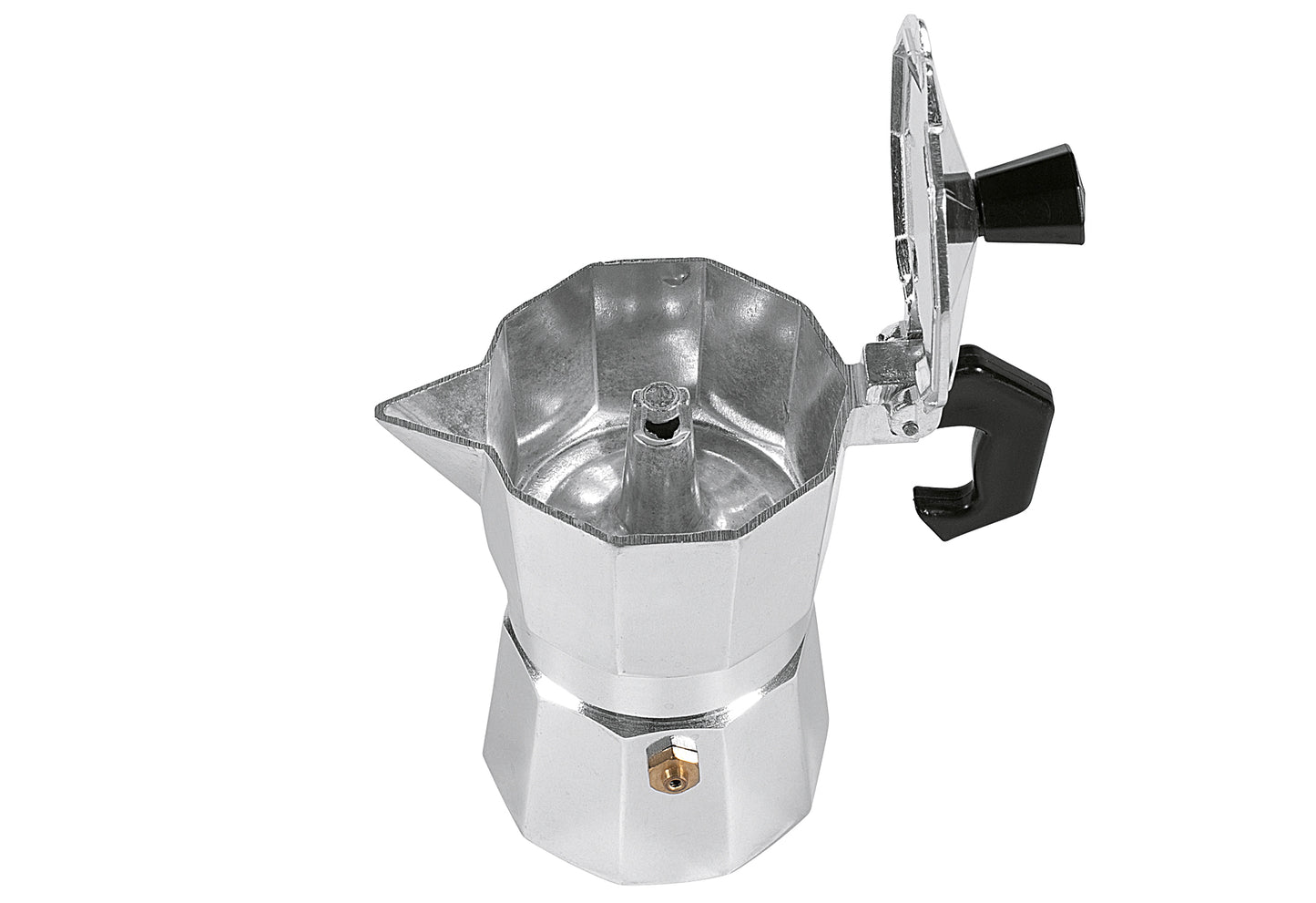 Espressokocher 1 Tasse 13cm Ø6cm Aluminium