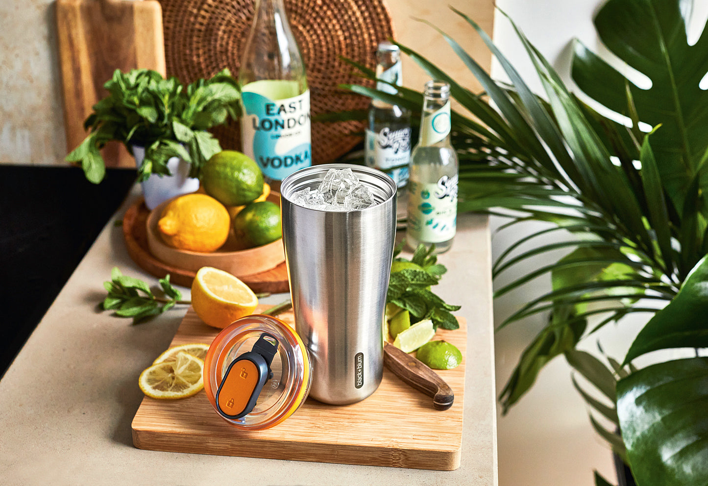 Travel Tumbler 600ml Edelstahl orange
