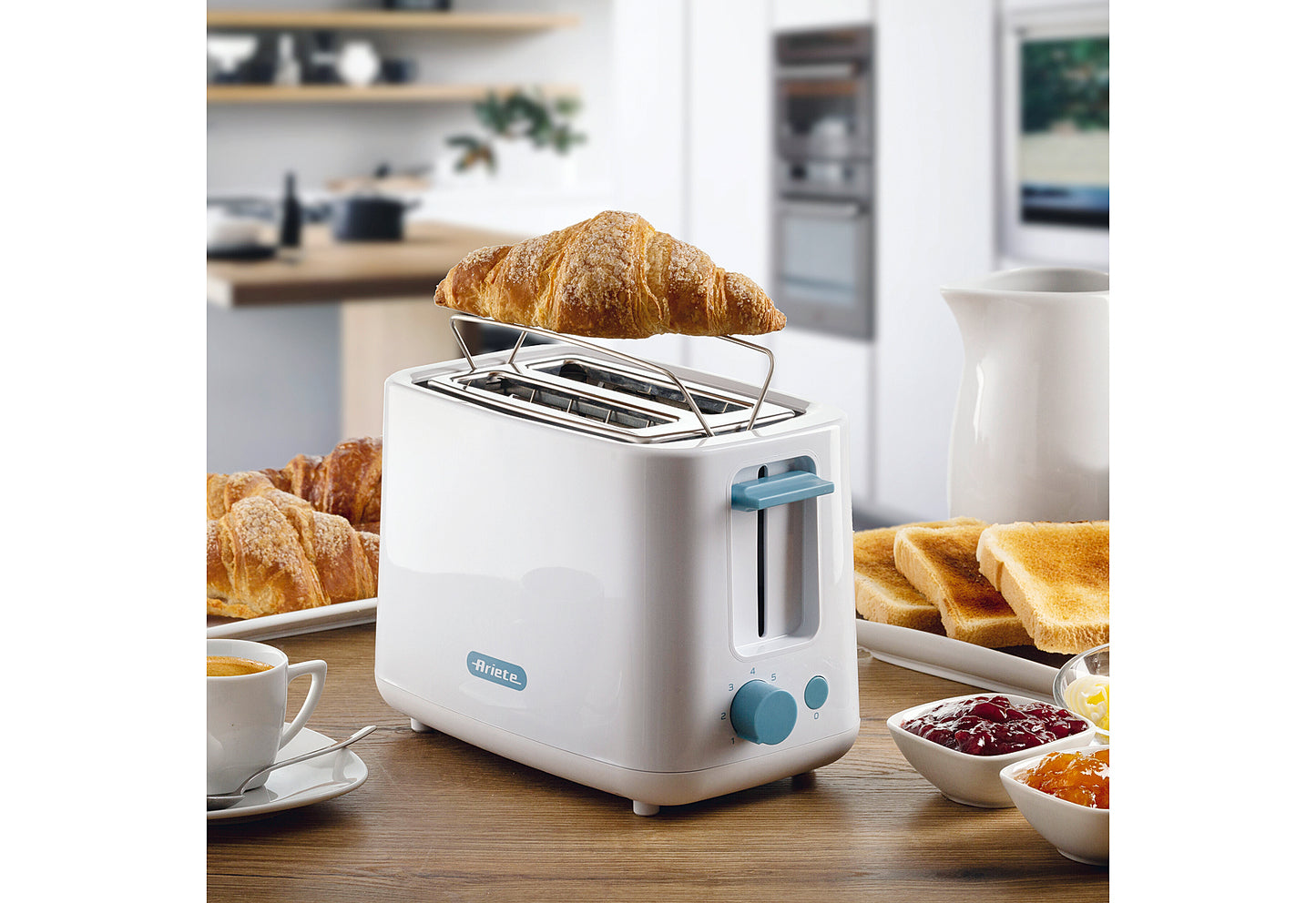Toaster Serie Breakfast 2-Schlitz 760W weiß