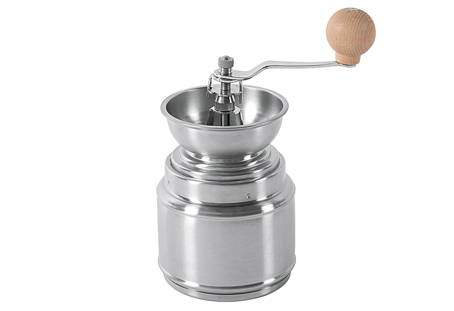 Kaffeemühle Edelstahl 16cm Ø9,5cm silber