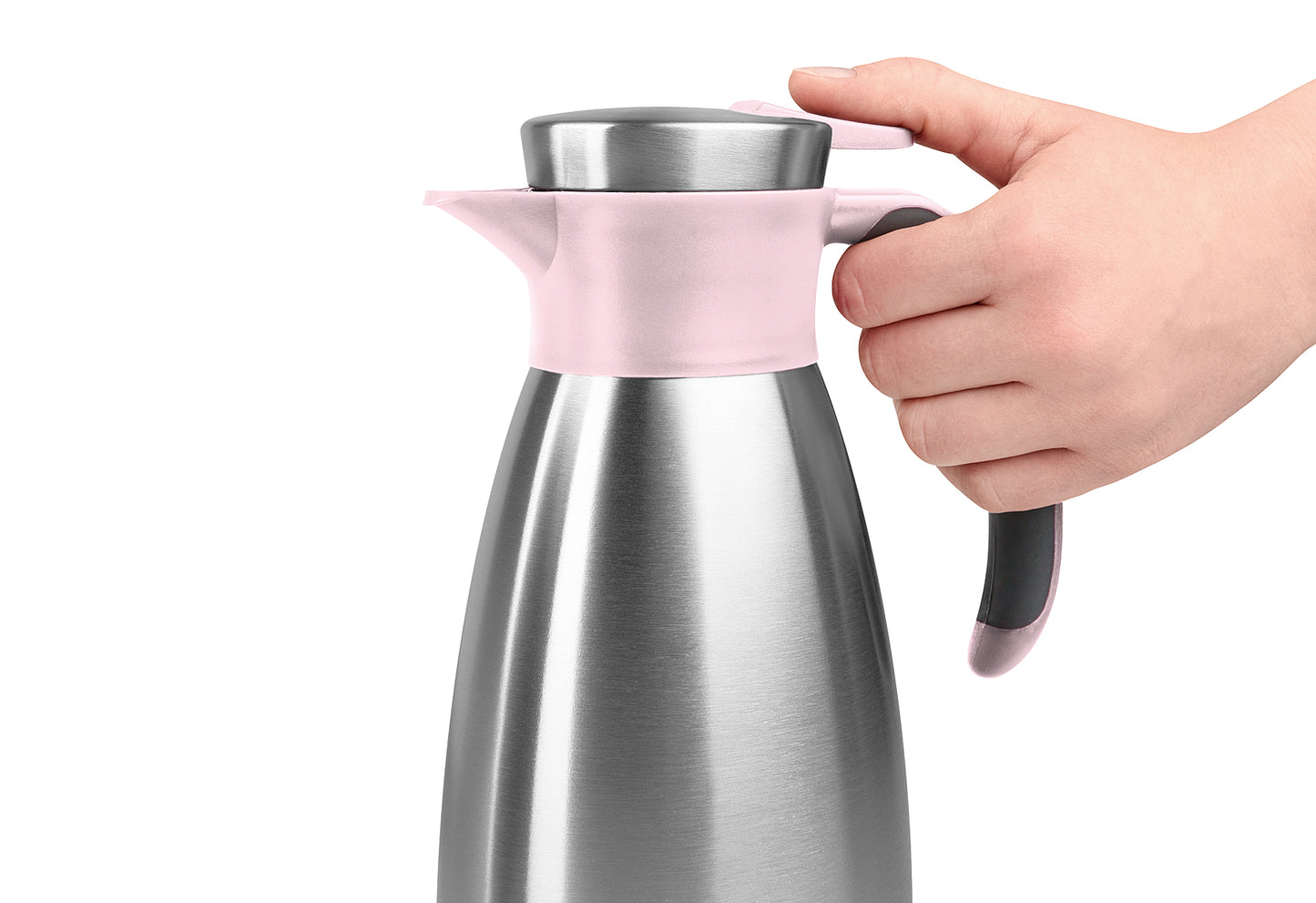 Isolierkanne Soft Grip 1,5l puderrosa