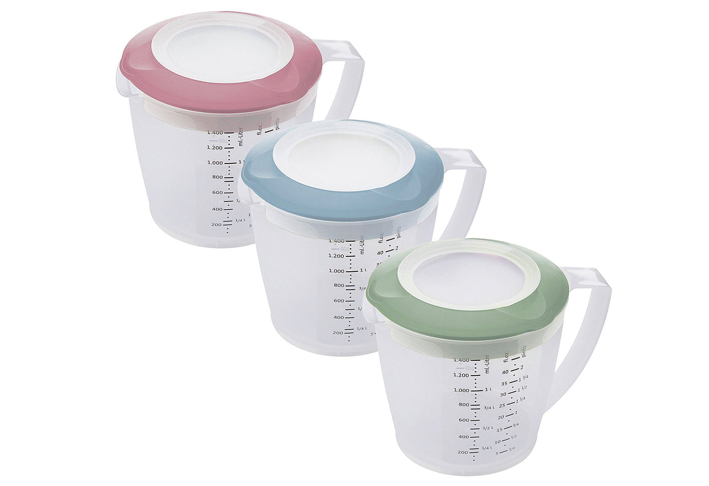 Rührbecher mit Deckel Helena 1,4l blau