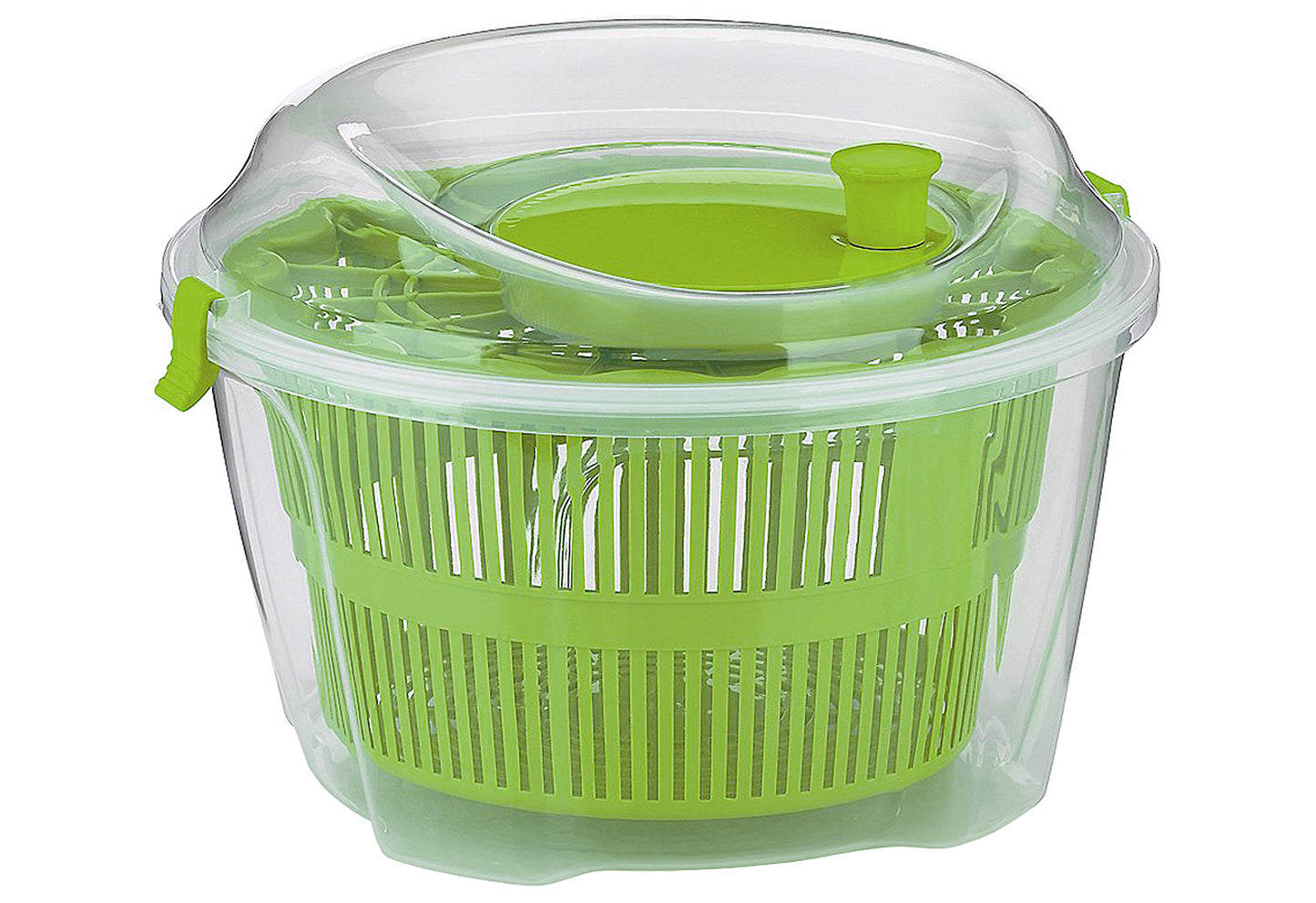 Salatschleuder Mailin 4,4l Ø24,5cm H: 17,5cm transparent/grün